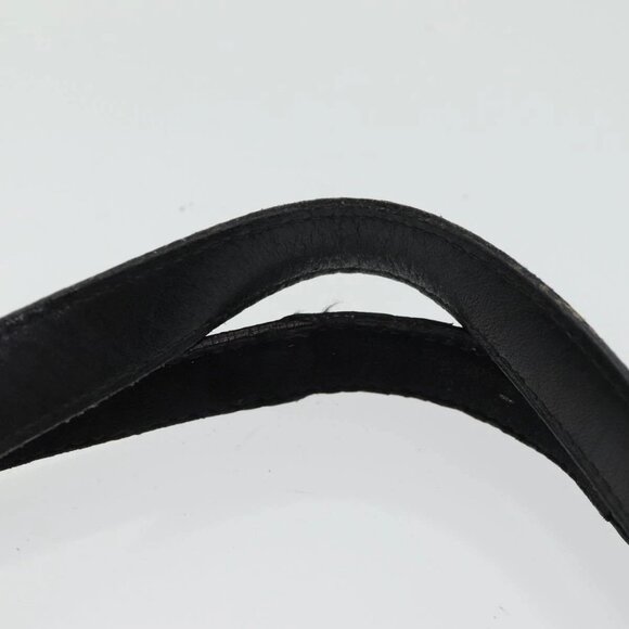 Salvatore Ferragamo Shoulder Bag Suede Black Gold Auth - Picture 9 of 16